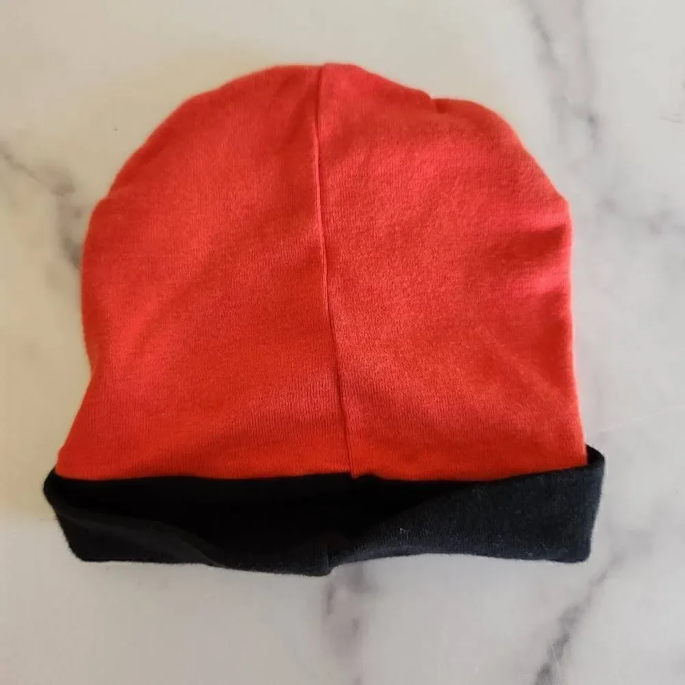 Nike beanie red black baby boy 0-6 month 100% cotton sporty head accessories